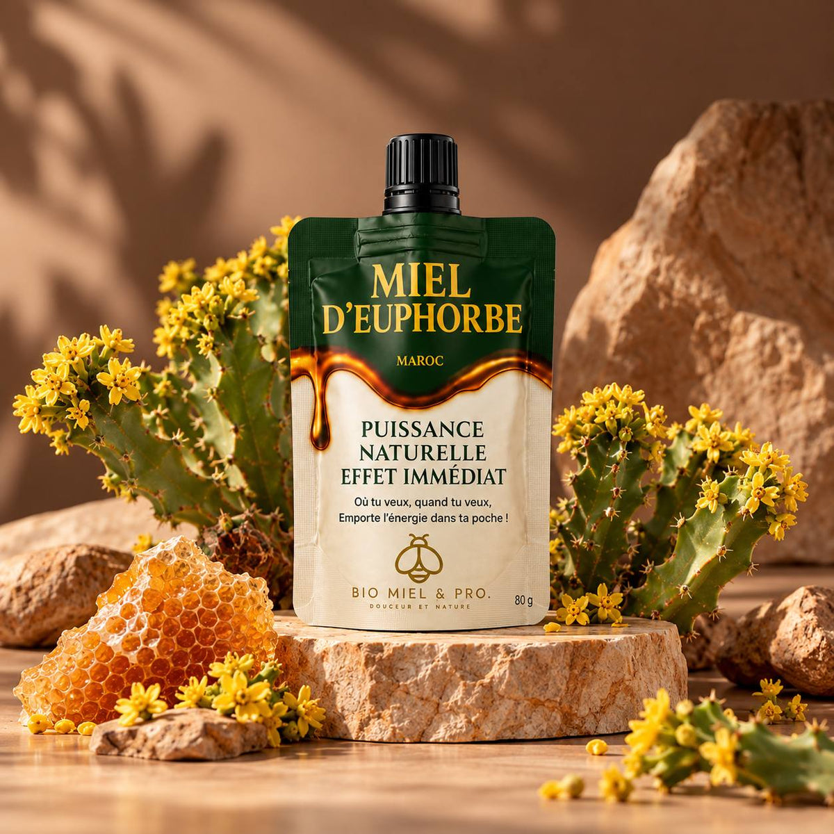 Miel d'euphorbe du Maroc – Format nomade 80 g