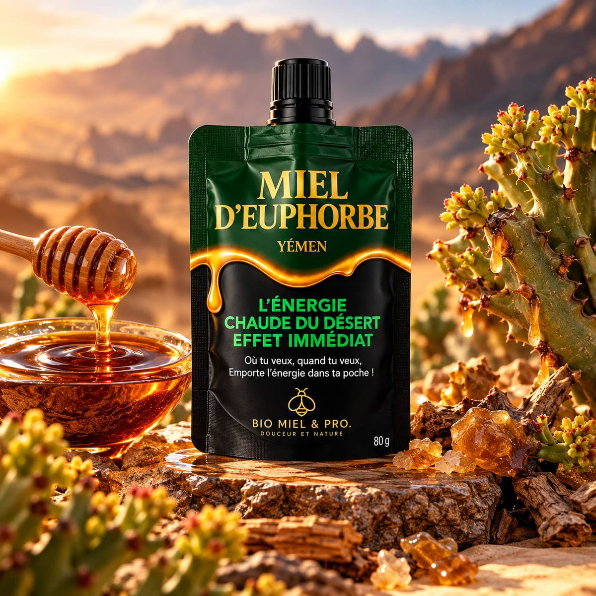 Miel d'euphorbe du Yémen – Format nomade 80 g
