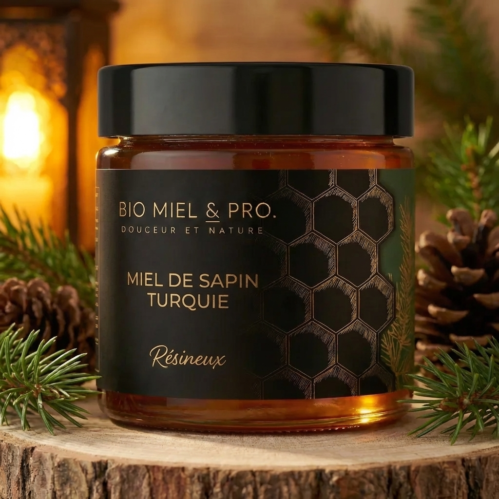 Miel de sapin de Turquie – Miel de miellat au goût boisé doux – 250 g