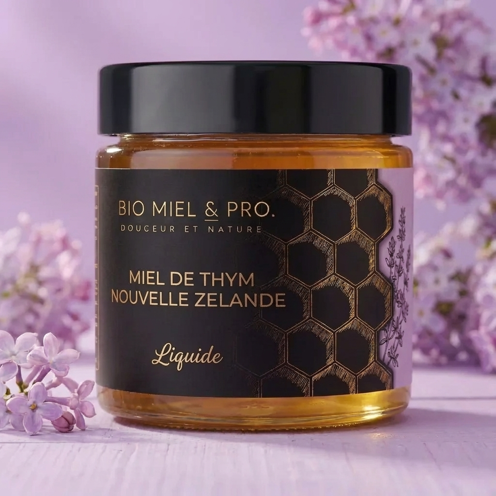 Miel de thym liquide de Nouvelle-Zélande – 250 g