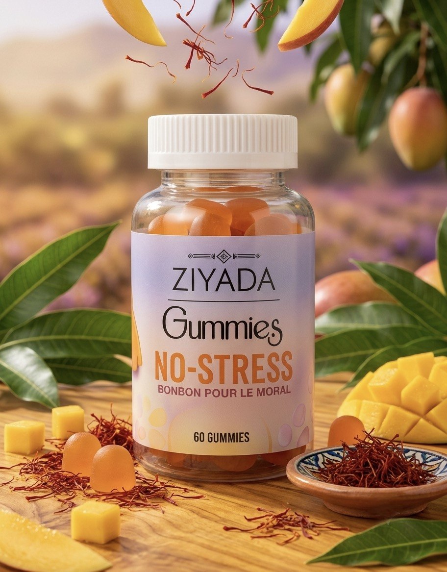Gummies au safran saveur mangue – 60 gummies