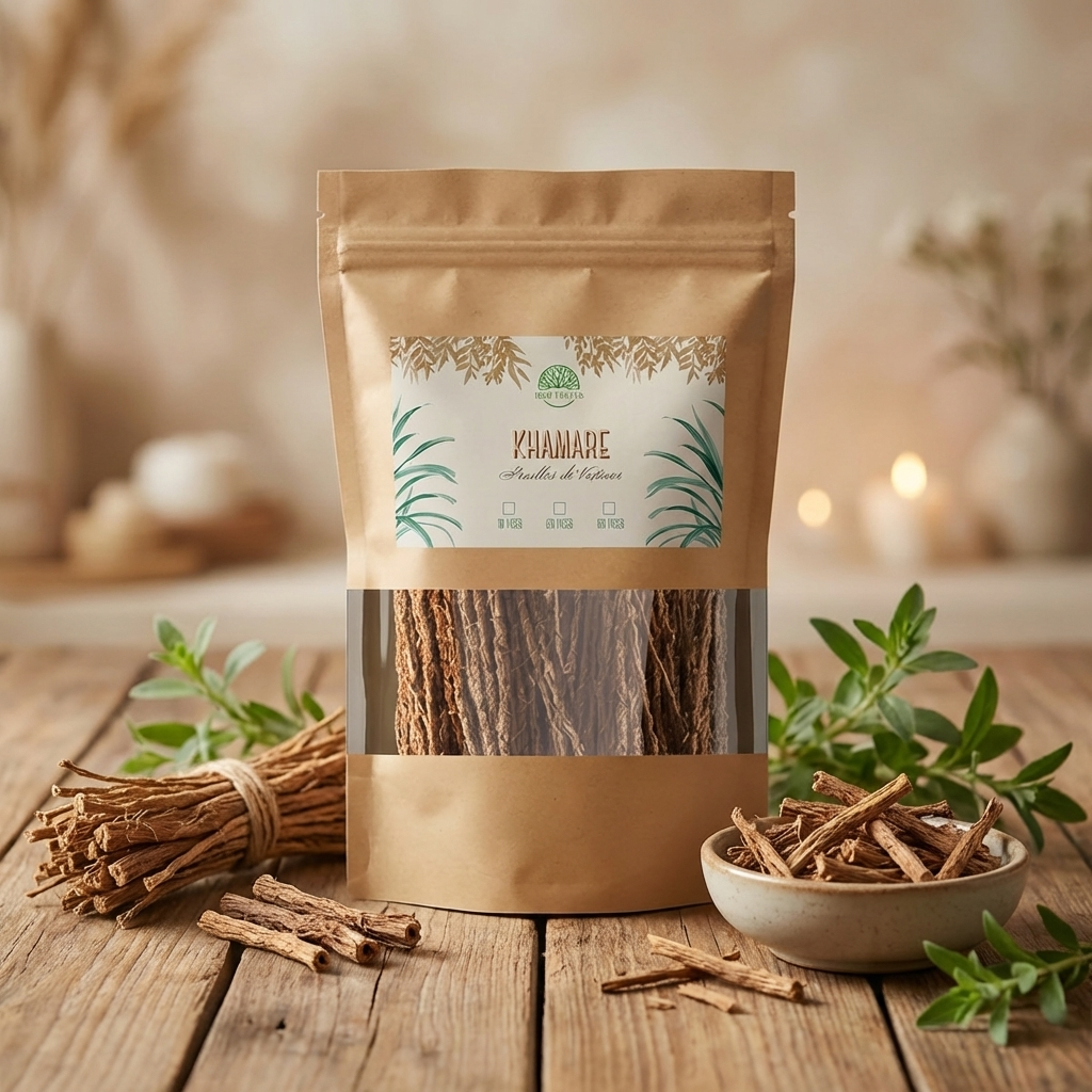 Khamaré – Racines de vétiver (lot de 10)