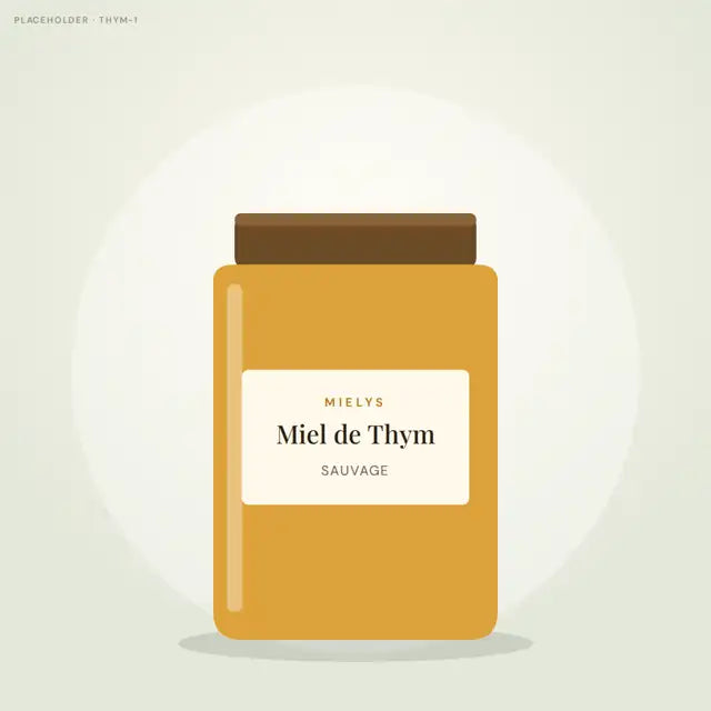 Pot de miel de thym sauvage (visuel placeholder)
