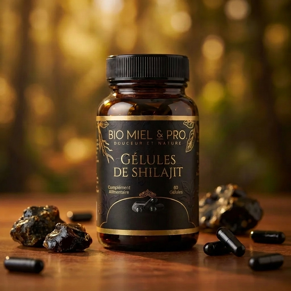 Gélules de shilajit pur de l'Himalaya – 60 gélules